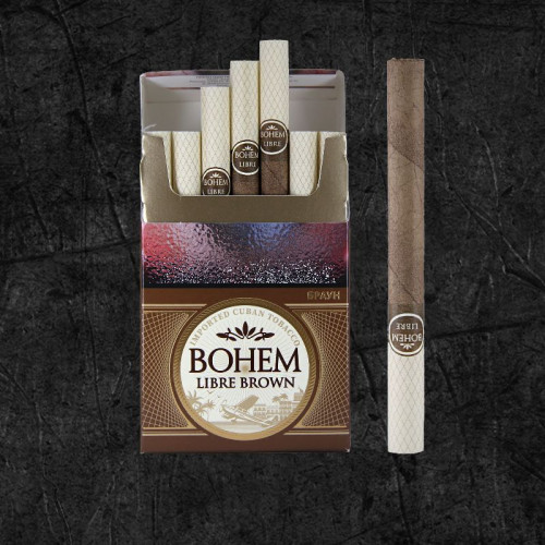 Сигариллы Бохем Либре Браун (Bohem Libre - Brown) Сигариллы со вкусом шоколада, формата Кинг Сайз